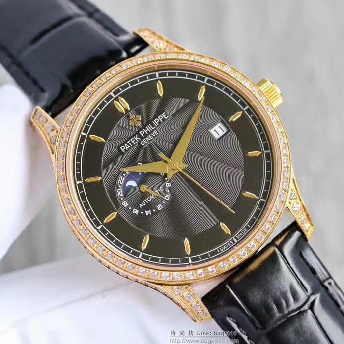 百達翡麗PATEK PHILPPE 新款 日月星辰系列 進口8217機芯 時尚大方 高端男士腕表  wssb3511